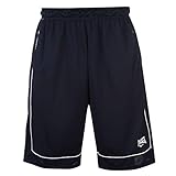 Elastischer Bund Everlast Herren Basketball Shorts Locker Kurze Hose Sporthose Sport Bekleidung Navy/White Medium