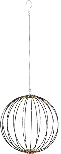 Star Trading 860-96 LED-3D-Kugel Mounty schwarz, ca. 40x40 cm, Kunststoff,126 warmwhite LED, 8 Funktionen,outdoor, Trafo, faltbar, Vierfarb-Karton