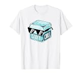 Stay Chill Ice Cube Sunglasses Cartoon Art T-Shirt