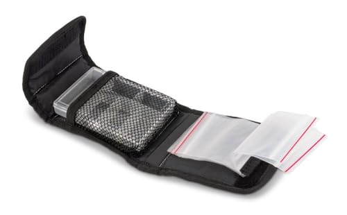 Sänger Top Tackle Systems Iron Claw Leader Case, Angelzubehörtasche aus Polyester 400D, 12 x 4 x 13,5 cm, mit 5 Klarsichthüllen und Aufbewahrungsbox für Vorfächer und Kleinteile