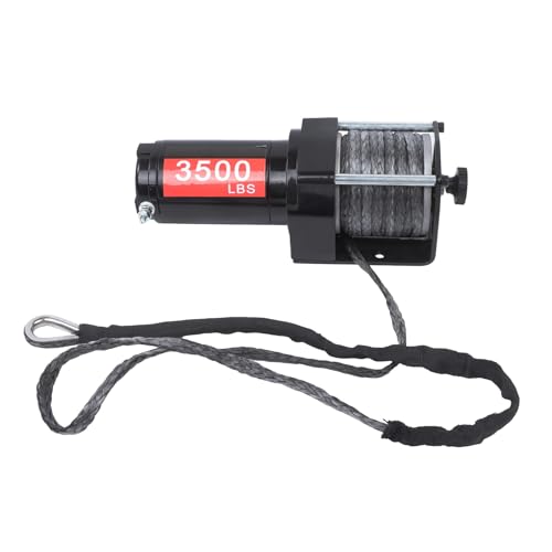 Winche eléctrico 3500 lb 1.5HP 12V con control remoto miniatura 2