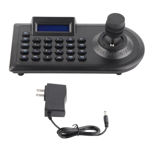 Respicefinem Ptz Camera Controller Strong Compatibility LCD Display with Joystick for Public Security Surveillance 100 240V Plug