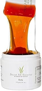 Sugar Me Smooth Body Sugar Wax – Gentle On Skin And Less Painful Hair Removal In A Simple System, No Strips, No Heat, Water Soluble All-Natural Solution For All Skin & Hair Types