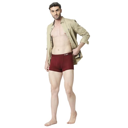 Image of VIP Men's Sensory Cotton Modal Super Soft Trunks With No Marks Elasticized Waistband And Moisture Wicking Properties