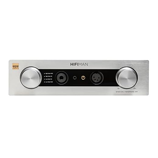 HIFIMAN EF400 Desktop Balanced Headphone DAC& Amplifier with Himalaya R2R DAC, 3.5/4.4/6.35mm Output for Home Audio