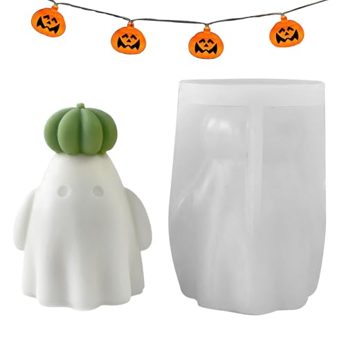 Kerzenformen – Silikon-Kerzenformen | Bastelgussform – einfaches Entformen von Halloween-Kürbis-Geisterformen für Kerzen, Wachs, Gips, Epoxidharz, Zuhause, Party, Planer, Event, Organizer, Urlaub