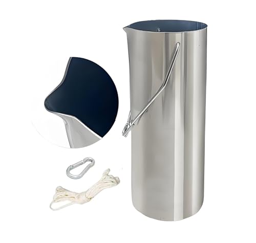 Kit prélèvement eau de rivière avec seau échantillonneur inox 2.5L