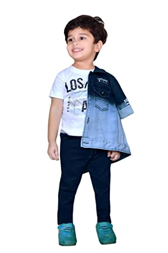 Image of DOTSON Clothing Set for Baby Boys- Jacket, Pant & T Shirt (9-18 MONTHS)
