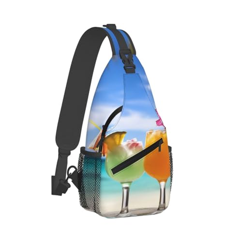 Bolso cruzado diagonal para hombre negro miniatura 2