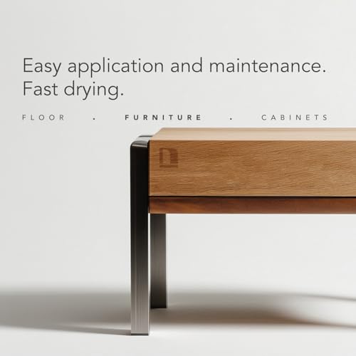 Natura Onecoat 2 Component Wood Stain Oil, 140 mL, Gray, Easy to Apply, Very Low Odor, Linseed Oil, Interior Furniture & Flooring, Dries Fast, VOC/Solvent Free, Durable Hardwax Oil