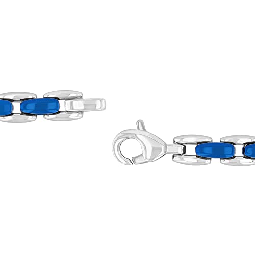 Pulsera de Cadena Bicolor para Hombre 9" Acero Inoxidable miniatura 5