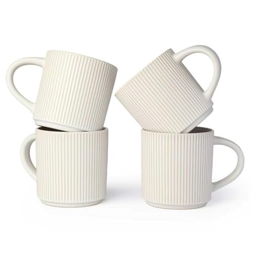 DeeCoo Matte White Mug Set
