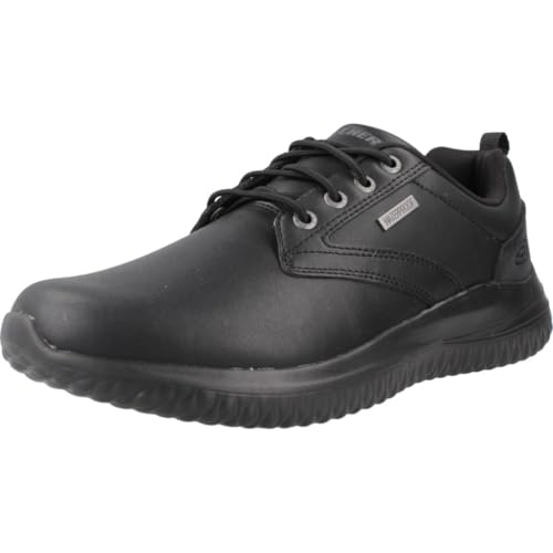 Skechers USA Men's Delson 3.0 Glavine, Zapatillas Hombre, Black, 42 EU