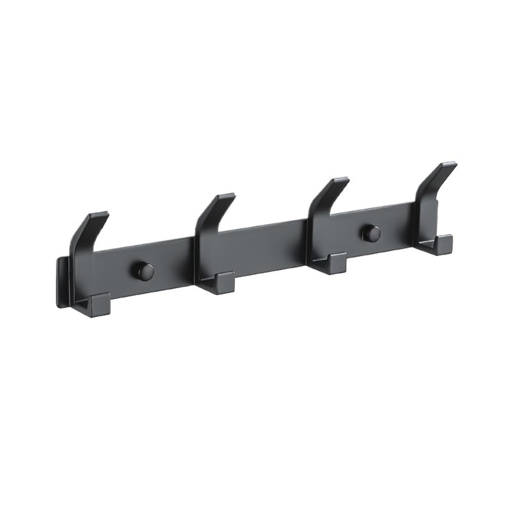 Porte-manteau mural petit modèle noir pour organiser votre salle de bain