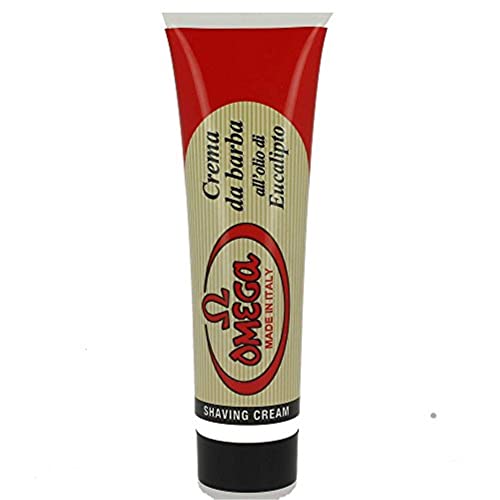 Sabão de barbear Omega com óleo de eucalipto em Tube, Made in Italy - # 45001 por Omega