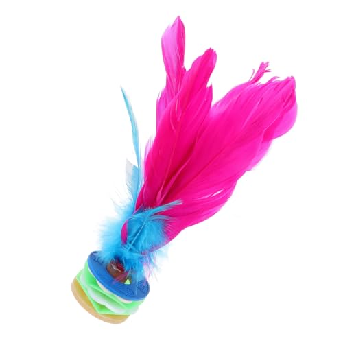 ERINGOGO 2pcs Chinese Jianzi Kick Shuttlecock Lightweight Foot Exercise for Outdoor Bright Color for All Ages Promotes Coordination and Flexibility