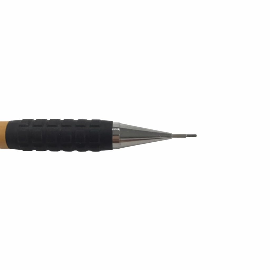Pentel A300 - Portamine con impugnatura di gomma, 2 scatole di mine HB da 0,5 mm, confezione da 12 beige