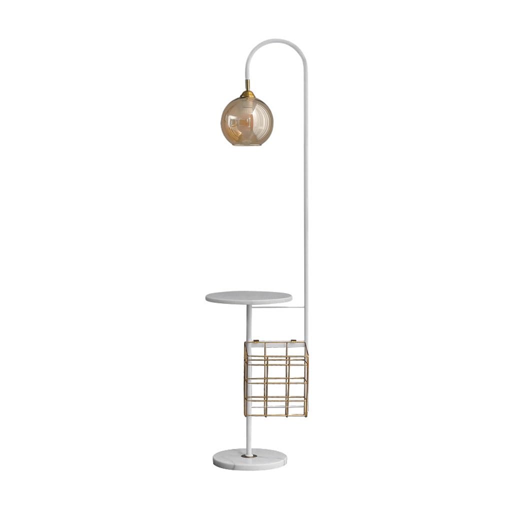 Lampadaire de salon liseuse TUSUOD avec table basse rétro et lumière ambiante de chambre