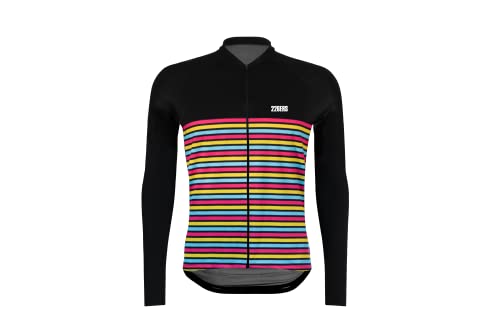 226ERS Maillot Ciclismo Manga Larga para Invierno, Hydrazero Stripes, Ropa Equipación Ciclismo para Hombre y Mujer, Talla XS