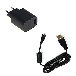 bg-akku24 Ladegerät, Ladekabel, Datenka... für Nikon Coolpix A100, A300, P310, P330, P500, P510, P520, P530, S32, S2500, S2600, S...