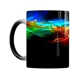 BESPORTBLE Taza de Café Térmica de Cerámica Cambio de Color por Calor, Diseño Fútbol, Capacidad Media, Taza Novedosa Adecuado para Desayuno y Uso Diario en Oficina o Hogar
