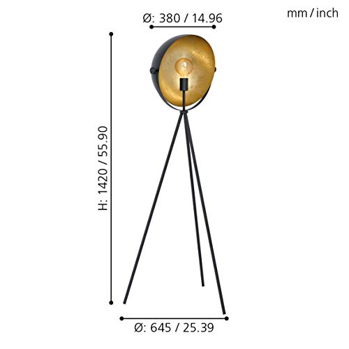 Lámpara de pie Eglo Darnius E27 para iluminar rincones oscuros del salón con estilo 3
