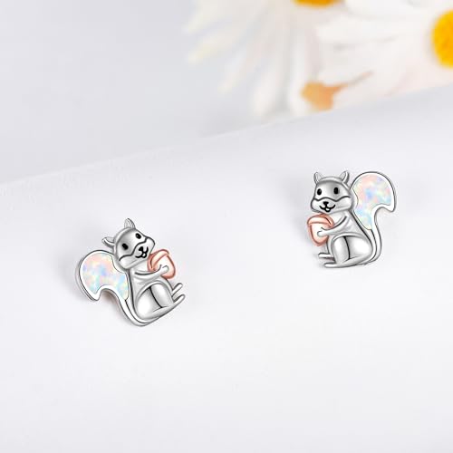 Image of Animal Stud Earrings 925 Sterling Silver Elephant /Unicorn /Chicken /Flamingo /Highland Cow /Hummingbird Earrings Animal Jewelry Gifts for Women