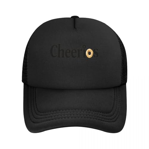 Neutro y Transpirable Cheerios Desayuno Copos de maíz Negro Desayuno Sombreros de Amor Blancos Sombrero de Golf Gorras para Hombre Gorra de Hombre Verano