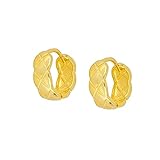 Pendientes de aro de circón para mujer, pendiente de perforación redondo, joyería 925