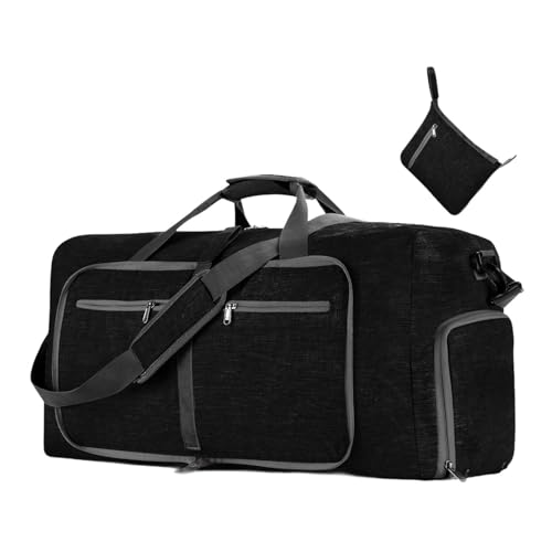 Large Capacity Duffle Bag for Travel and Outdoor Use, Black