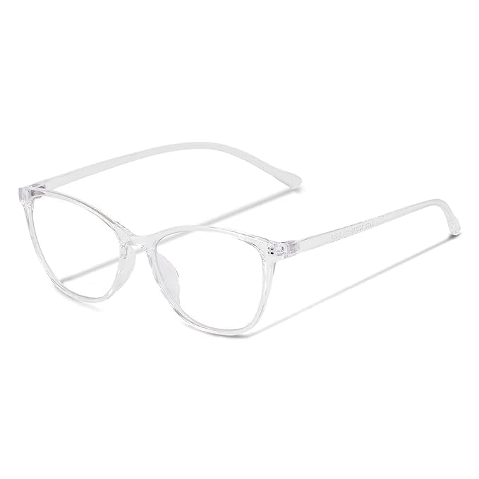 DESIZER Anti-Glare Eye Strain Protection Cat Eye Computer Glasses, Blue Light Filter, Zero Power, Transparent, Lightweight Spectacles Frame for Women (Transparent) (B0D9HYG54W) Amazon Price History, Amazon Price Tracker