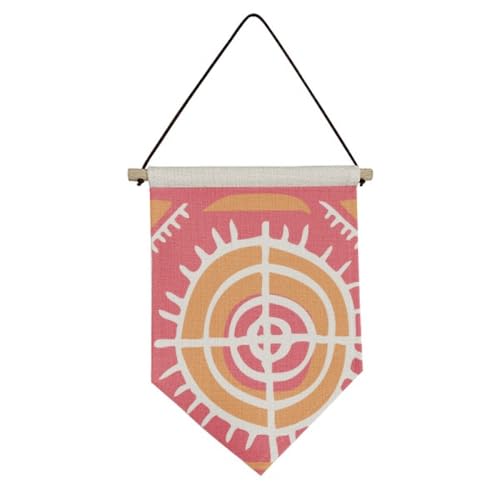 Drapeau Mexique Toile Totem Ancien Décoration Murale Bannière Suspendue Civilisation Antique