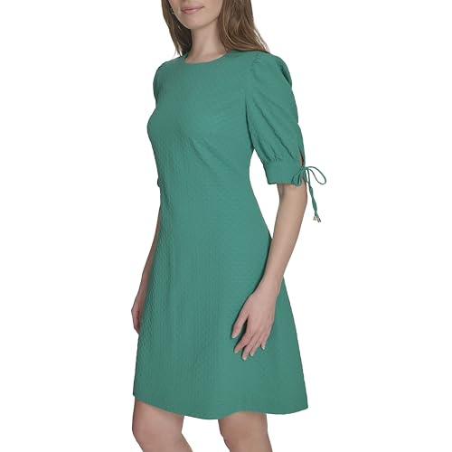 Image of Tommy Hilfiger Women's 3 /4 Sleeves Diamond Bouquet Shift Dress