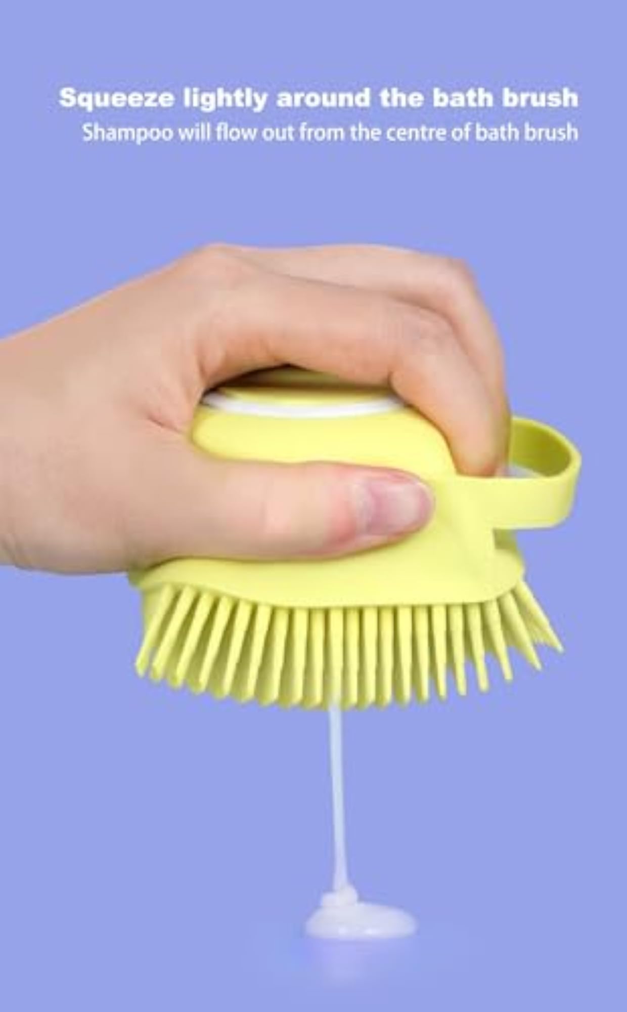 Massage Bath Body Brush with Built-in Shampoo Dispenser