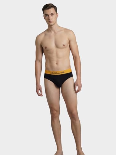 Image of Levi's Cotton Elite Brief | Premium Men's Brief Underwear | 4-Way Stretch | Outer Elastic Waistband | Double-Layered Pouch | Style 073 | Pack of 2