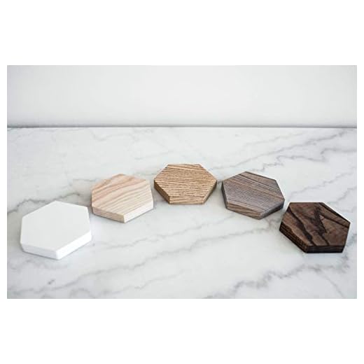 Posavasos hexagonal de madera, posavasos de madera para bebidas, para cristal, posavasos de té, posavasos de madera natural, bandejas de madera dura, 1.light, Set of 1