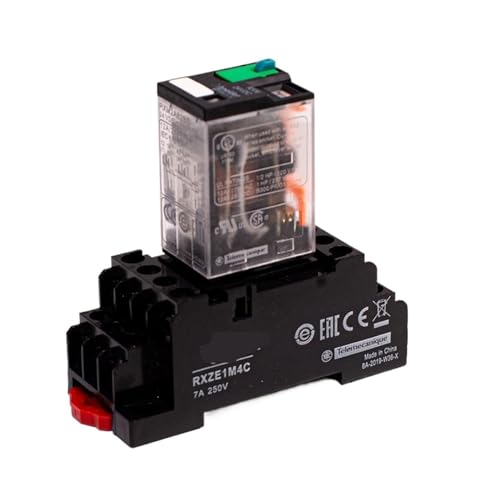 Relé RXM2LB2B7 AC24V de alta conductividad con base RXZE1M2C de 7A