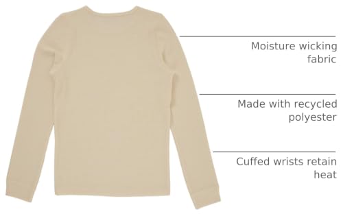 Image of Fruit of The Loom Girls' Premium 2-Pack Thermal Waffle Crew Top