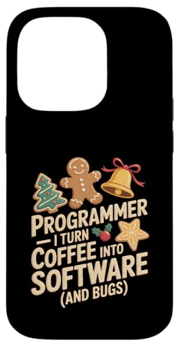 �v���O���}�[ I Turn Coffee to software and Bugs �X�}�z�P�[�X iPhone 14 Pro �p