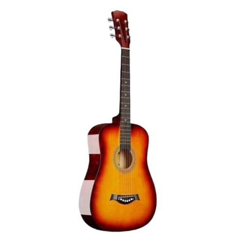 アコースティックギター 初心者 ギター 学生 大人用 初級 アコギギター セット 38インチ 入門練習ギター シンプルな構造 練習ギター 持ち運び便利 学生 大人通用 (カラー15)