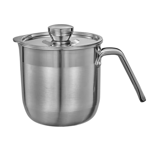 Separador de huevos, separador de yema y clara de acero inoxidable con mango de tapa de taza, herramienta separadora de huevos limpia y sin ensuciar, separadores de yema de huevo, herramienta para hor