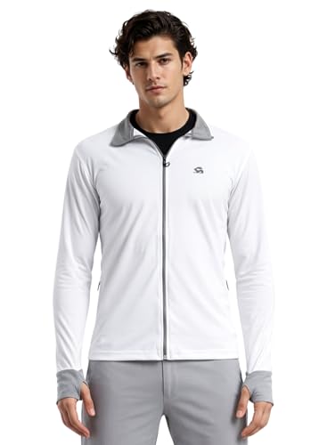 Image of ADRO Sunscreen Jacket for Men UV Sun Advanced Protection Running Jackets For Mens Biker Jackets with Zipper Sports jacket for men