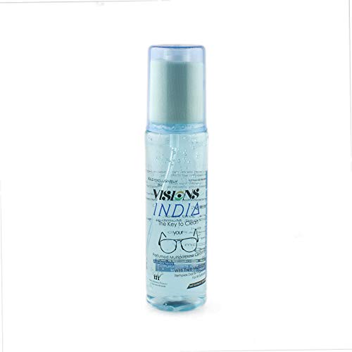 Image of AUGEN by VisionsIndia Premium Spectacles, Sunglasses, Laptop, PC, Camera Lens Cleaning Gel Spray Kit with Premium Microfiber Cloth (Aqua Breeze, 100ml)
