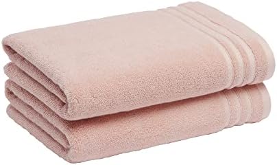 Amazon Basics Cotton Hand Towels, Made with 30% Recycled Cotton Content, 6-Pack, Light Grey