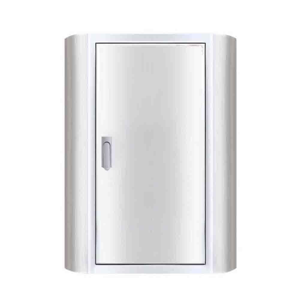 Armadietto per estintori, Armadietto in Acciaio Inox per 2 estintori, Cassetta di Sicurezza Commerciale con Maniglia per Appartamenti e Magazzini (55x19x69 cm)