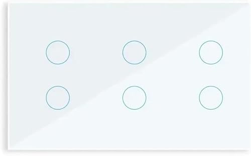 Miniatura 8 de Interruptor de pared inteligente WiFi Touch Light Panel de vidrio 4/5/6/8/10 Gang Tuya Smart Life Control de voz Interruptor inteligente 4-Gang