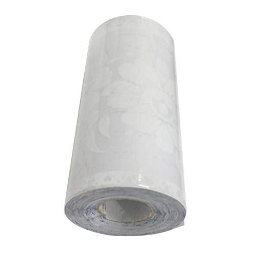 Adesivo de borda de papel de parede BESPORTBLE autoadesivo renda branca cobertura de parede bordas l