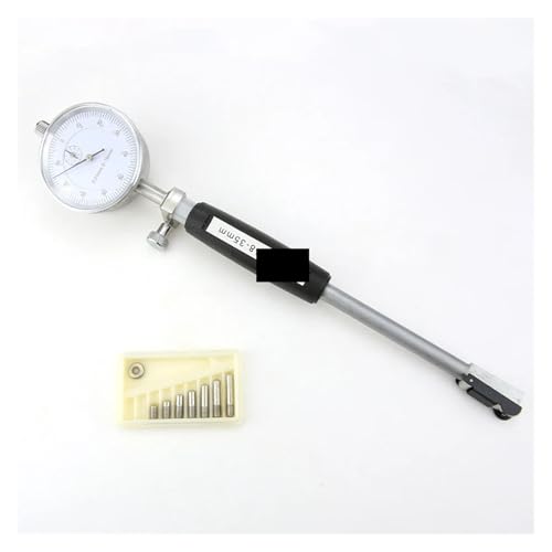 Dial Bore Gauge Inner Diameter Measuring Rod Micrometer Tool Hole Indicator Set 15-35-50-160mm(50-160mm Black Dial)