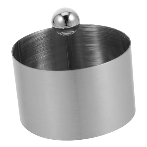 TIDTALEO Stampo Rotondo in Acciaio per Piatti Freddi e Dessert con Pressino Anello Mousse e Forma Torte Utensile da Cucina Versatile per Salads Sushi e Dolci Monoporzione
