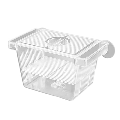 Fischzuchtbox,Transparente Brüter Isolierungsteiler Brutkästen aus Acryl, Fisch Akklimatisierungsbox Brüterei Brutkasten Acryl Aquariu Brutkasten für Jungfische, Garnelen, Kampffische